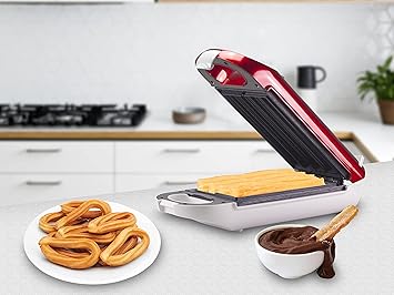 La machine à churros électrique compacte avec revêtement antiadhésif