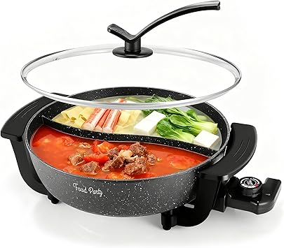 Le hot pot électrique 6 litres pour des fondues chinoises authentiques
