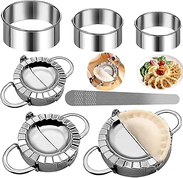 Le set d'emporte-pièces inox pour des raviolis aux formes variées