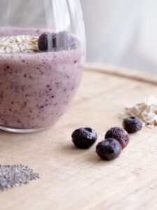 smoothie banane myrtille